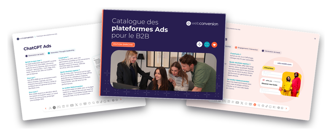 Couverture du catalogue des plateformes Ads pour le B2B, édition enrichie